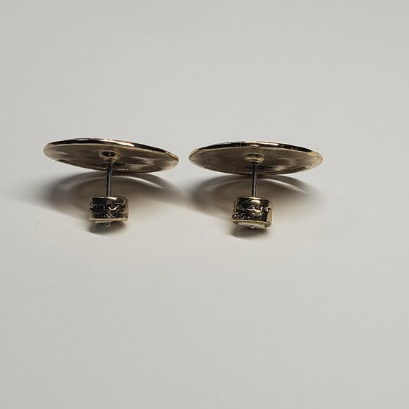 Kenneth Cole Gold Disc Earrings - Picture 9 of 12